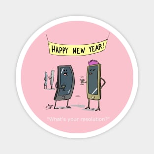 Funny New Years resolution Magnet